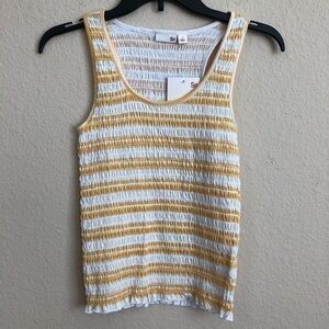 SO Tank Top Sporty Striped Stretch Sleeveless NWT